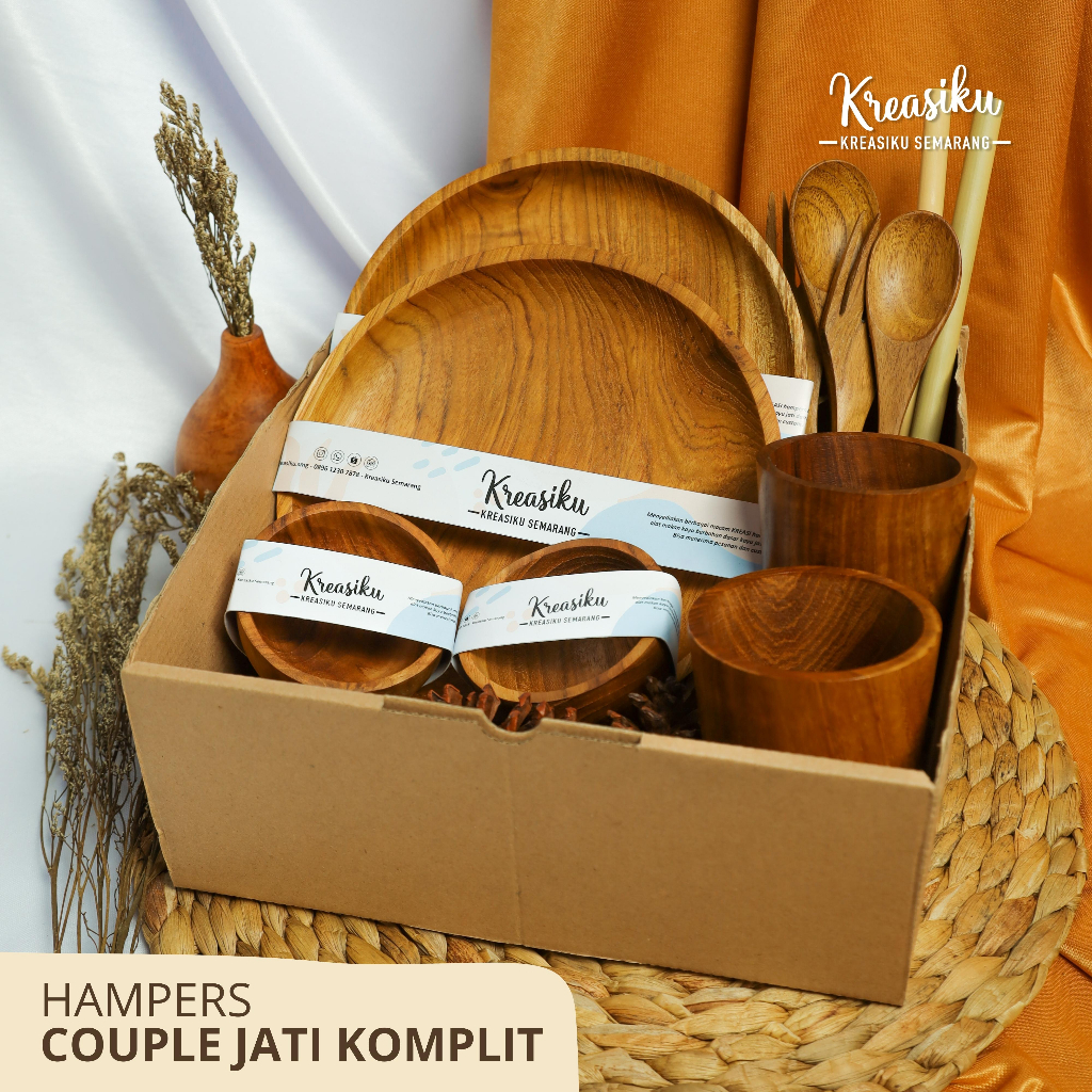 

HAMPERS ALAT MAKAN KAYU COUPLE JATI KOMPLIT / KADO PERNIKAHAN / HADIAH / WISUDA / GIFT / WEDDING