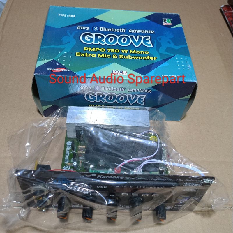Kit Aktif Speaker Mono Subwoofer Mic Karaoke mp3 USB bluetooth