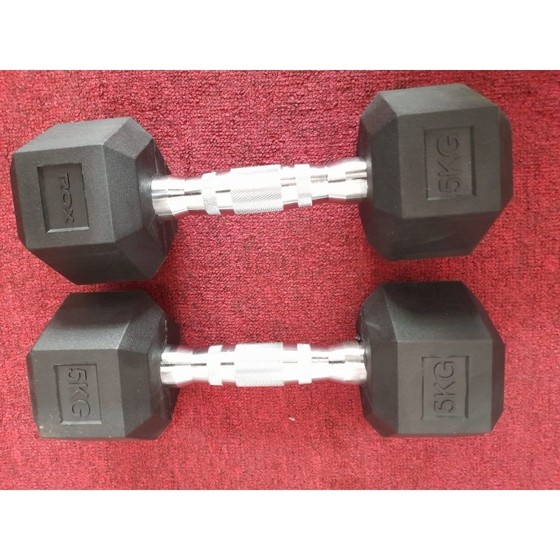Alat Fitness Dumbell Hexagonal ukuran 7,5 kg