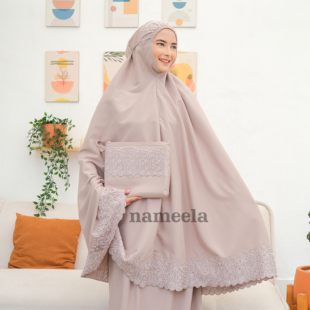 MUKENA NAMEELA Mukena Dewasa Izzati Renda Bordir