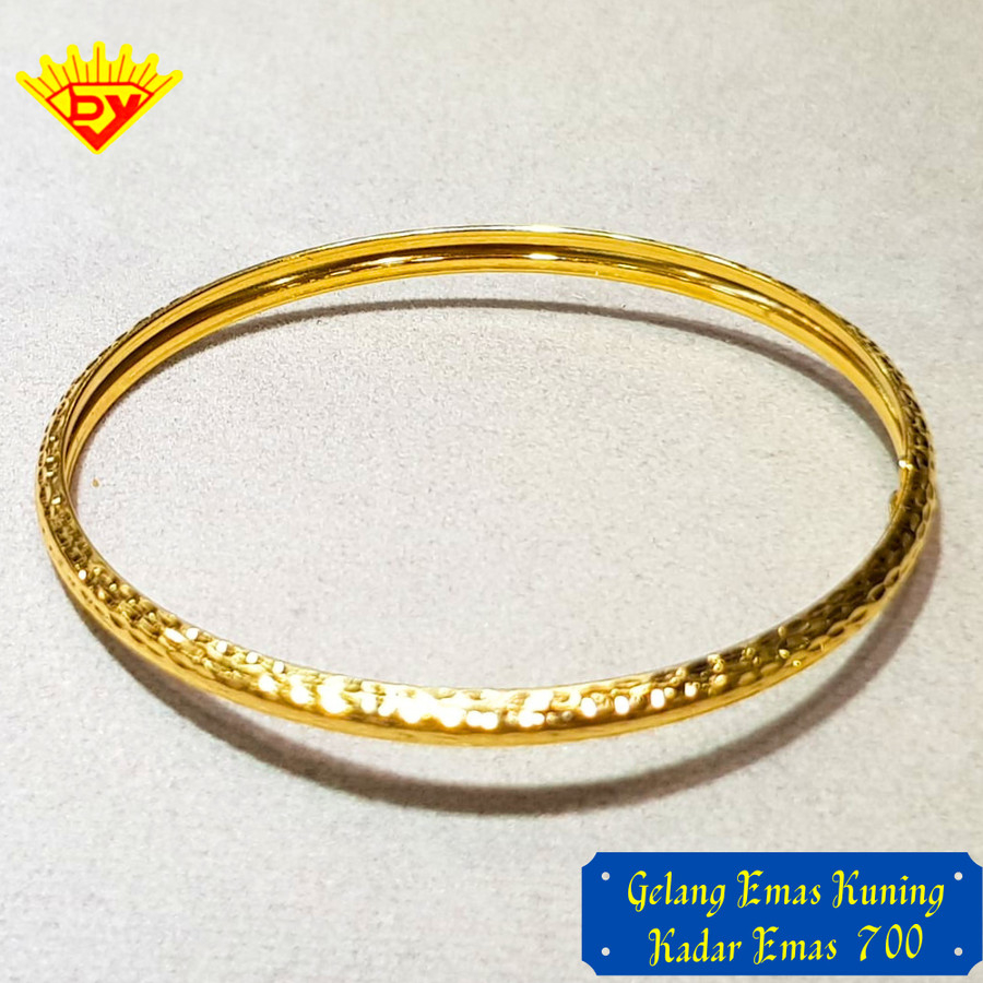 Gelang Emas Kaku Kadar Emas 700