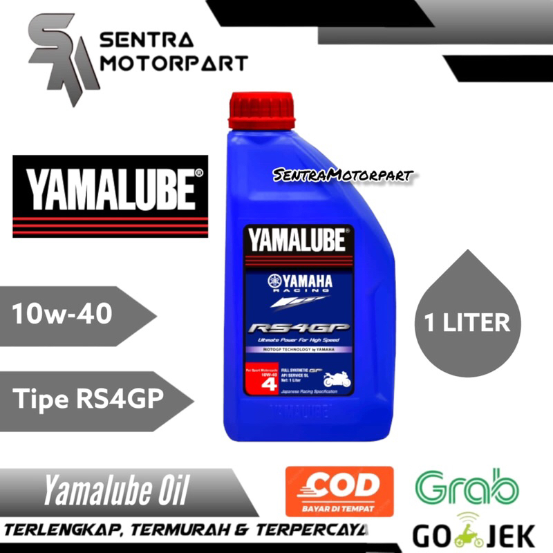 Oli yamalube racing RS4GP 10w40 1000 ml 1 liter original