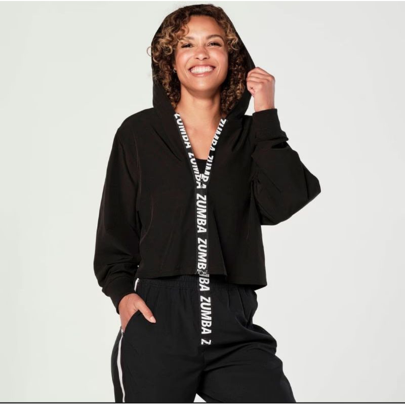 ZUMBA CREATIVES UNITE ZIP UP CROP JACKET