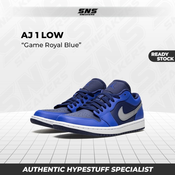 Nike Air Jordan 1 Low Game Royal Blue Void (W) 100% Original Authentic