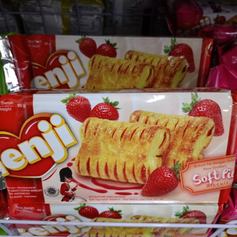 

Genji Soft Pie Strawberry Biscuit Biskuit Pie dengan Selai Rasa Stroberi 85gr