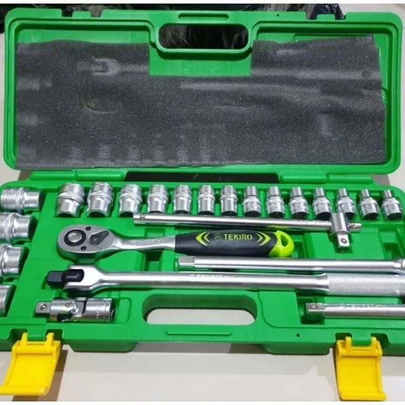 Kunci Shock Set Tekiro 1/2" DR. 6 PT  (8 - 32MM) Socket Set