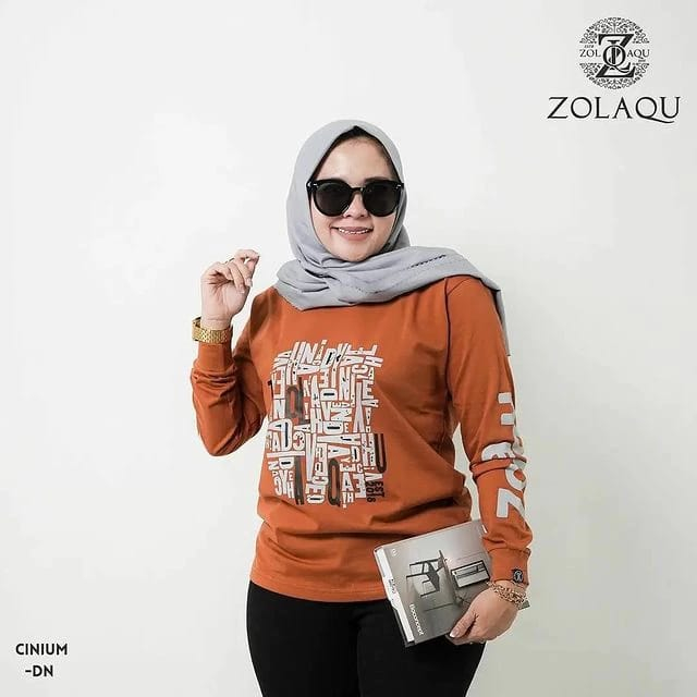 KAOS ZOLAQU TERBARU//KAOS ZOLAQU ORI//KAOS WANITA/BAJU WANITA// KAOS LENGAN PANJANG WANITA ZOLAQU