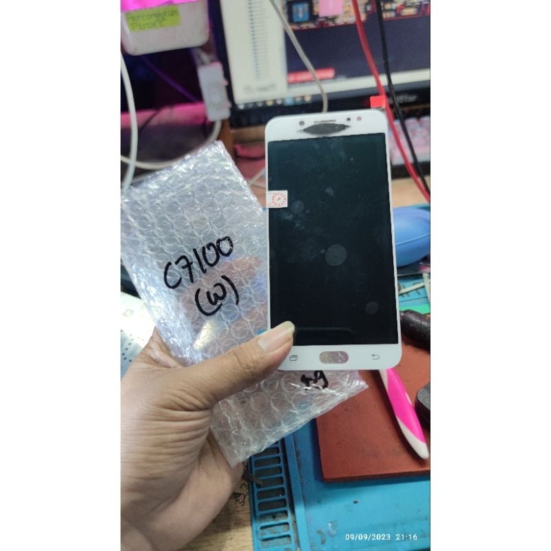 LCD TOUCHSCREEN SET SAMSUNG J7 PLUS + C7 C8 C700 ORI OLED