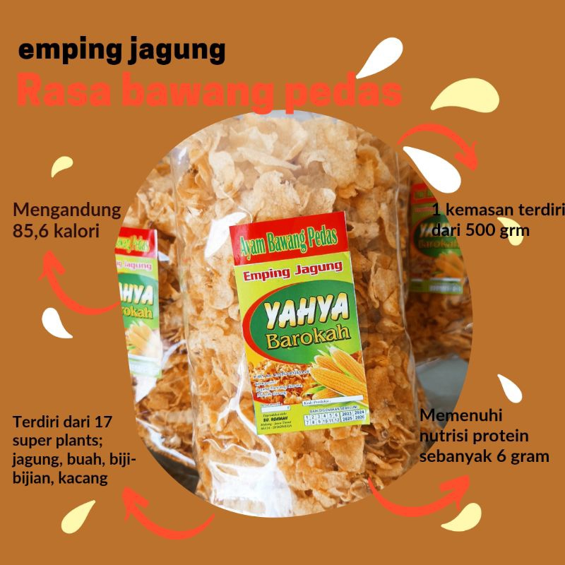 

camilan empung jagung bawang pedas