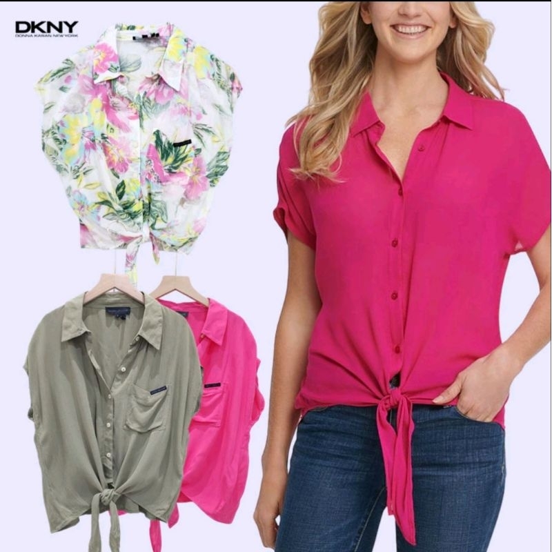 Branded Original DKNY Blouse Top Atasan Baju (Sisa Export)
