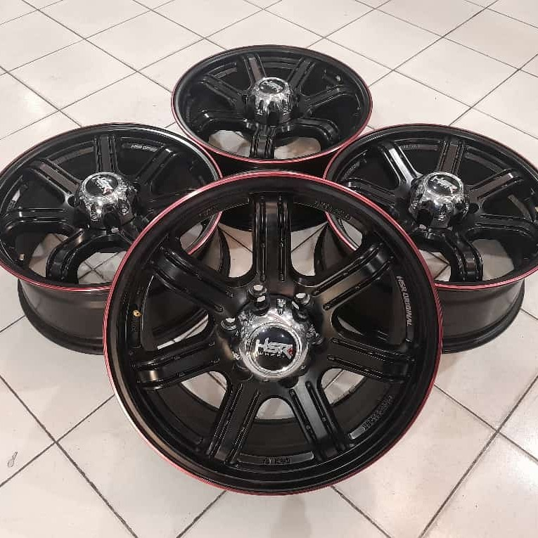 velg mobil second HSR SIAK r18 pcd 6x139 untuk pajero fortuner everes