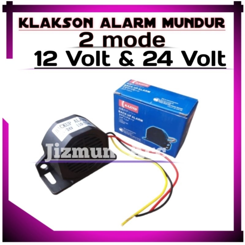 Klakson Alarm Mundur 2 Mode Suara 12 Volt - 24 Volt Mobil Truk Rem Motor
