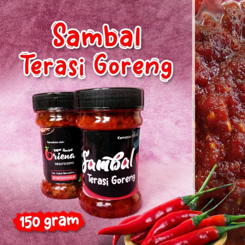 

SAMBAL TERASI GORENG / Dapur Sambal Oriena 150 Gram