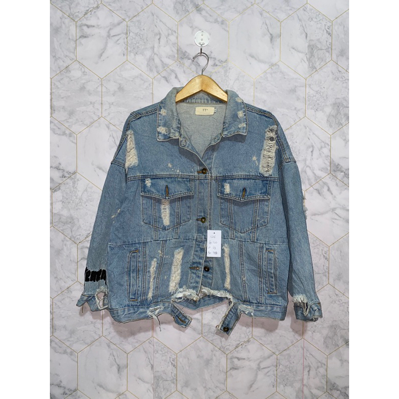 jacket jeans backprint vetements