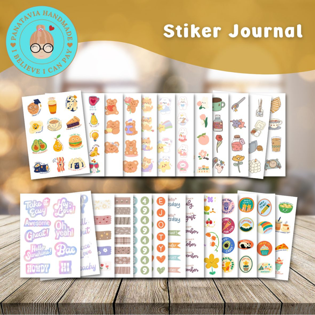 

Stiker Lucu ♡ Tema Journal | Stiker Tahan Air | Stiker tahan Cuaca | Stiker estetik | Stiker Murah