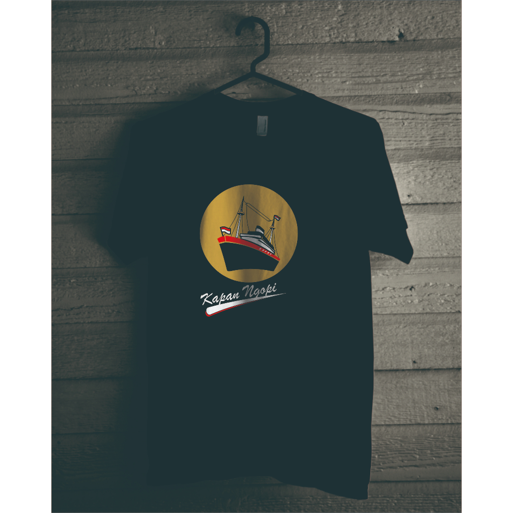 Kaos Plesetan Kapan Ngopi