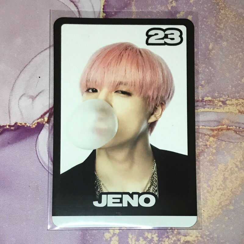 Photocard PC JENO NCT Dream TC Trading Card Black BNW Glitch Mode Balon Glimo