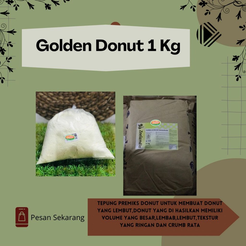 

Golden A donut zeelandia kemasan repack 1kg