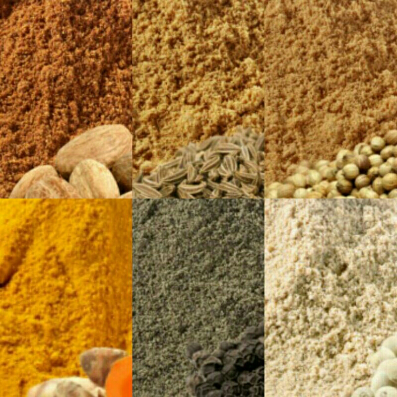 

Bubuk Bumbu Pala, Jintan, Ketumbar, Kunyit, Lada Hitam, Lada Putih/ Rempah-Rempah