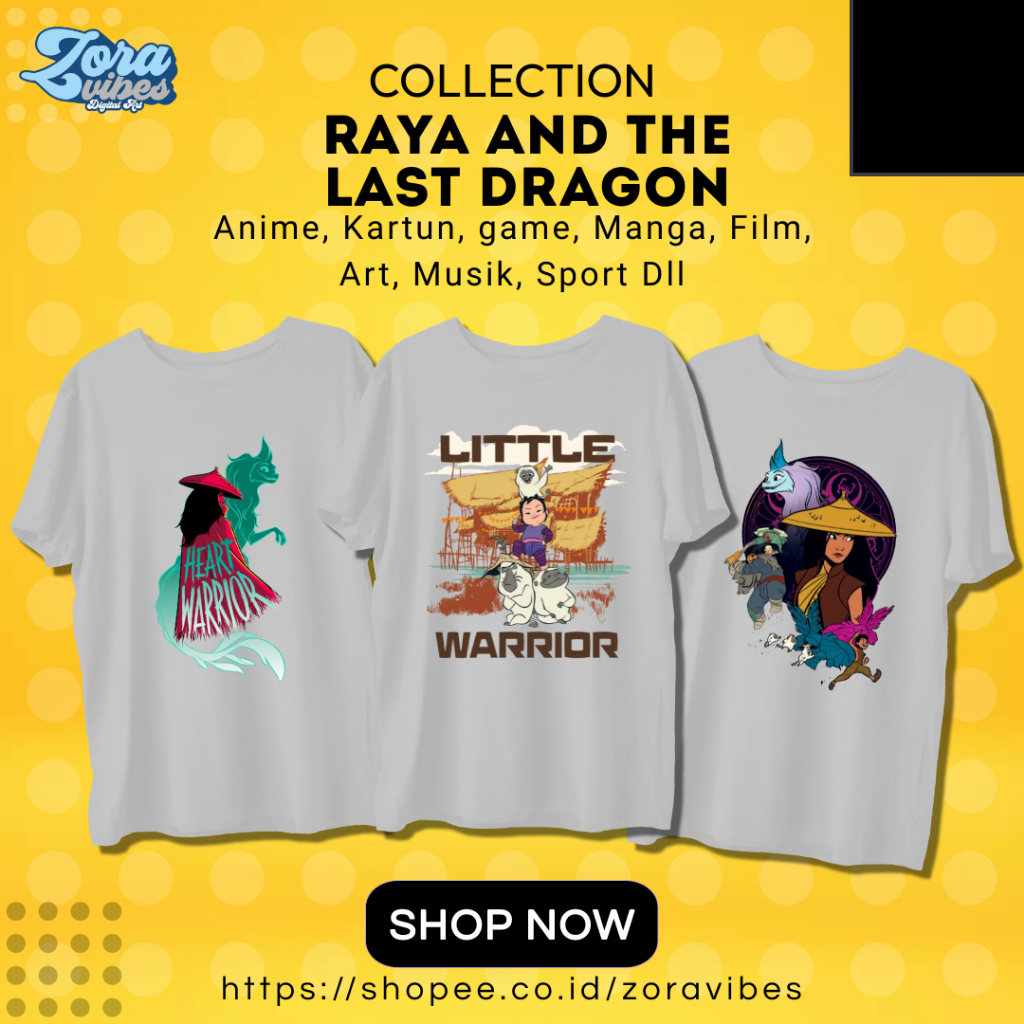 TERBARU BAJU KAOS ANAK RAYA AND THE LAST DRAGON MURAH