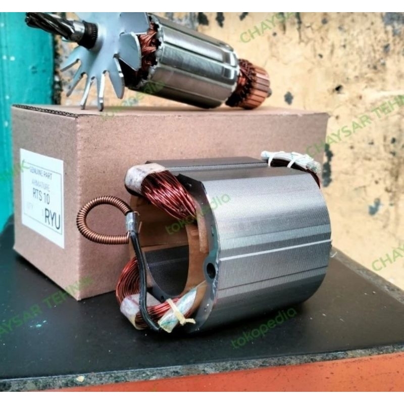 ARMATUR / ANGKER + STATOR / GULUNGAN FOR MESIN TABLE SAW RYU RTS 10