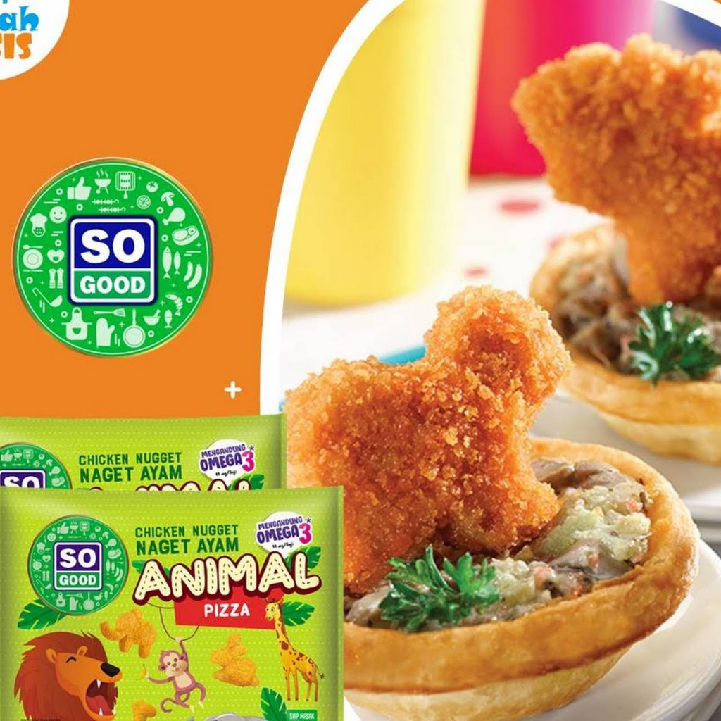 

SO GOOD NUGGET AYAM ANIMAL PIZZA 400GR