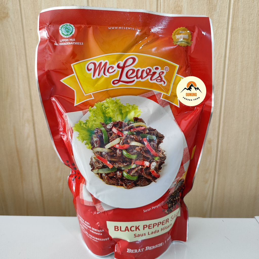 

Mc Lewis saus Blackpepper / Lada Hitam 1kg