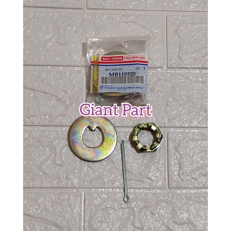 NUT AXLE KIT MUR AS RODA DEPAN MITSUBISHI PS100 PS120 PS135 CANTER