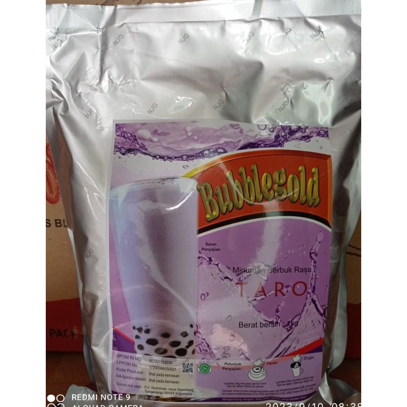 

Bubuk Minuman BUBBLE GOLD TARO 1 Kg