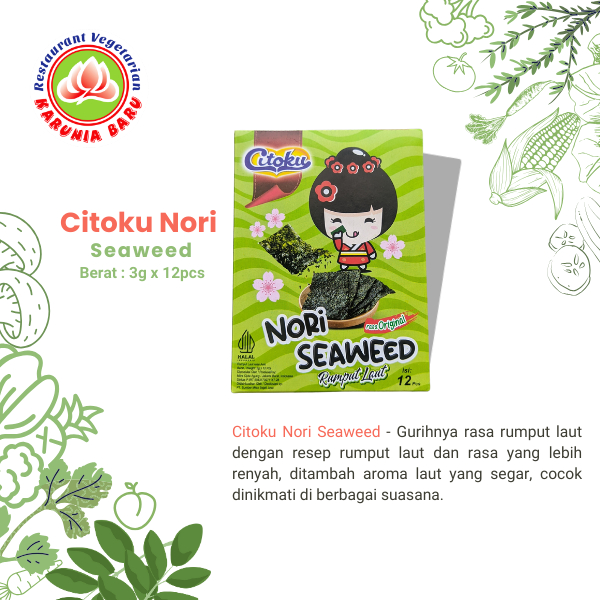 

Citoku Nori Seaweed Rasa original isi 12 pcs