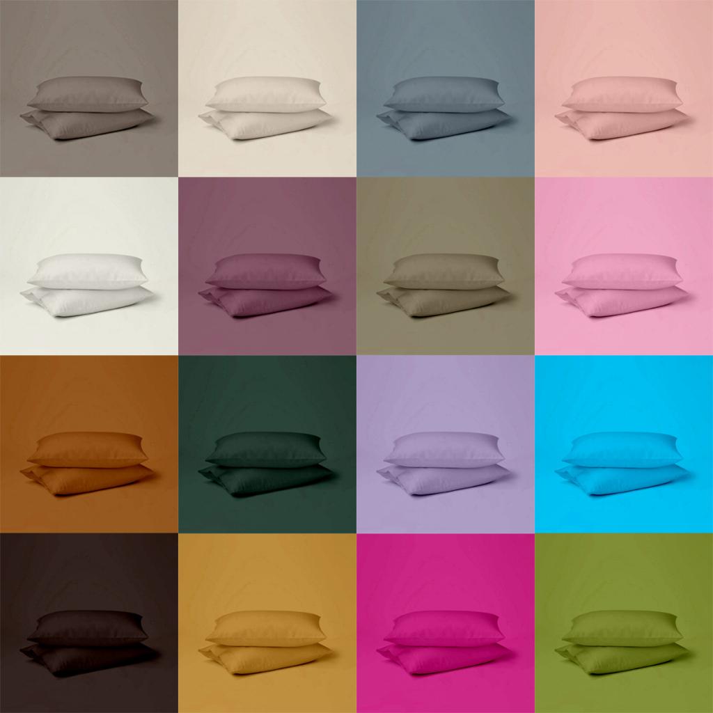 MFS Sarung Bantal Guling Polos Aesthetic Solid Standart Size (45x65 35x90) Bahan Katun Microfiber Sa