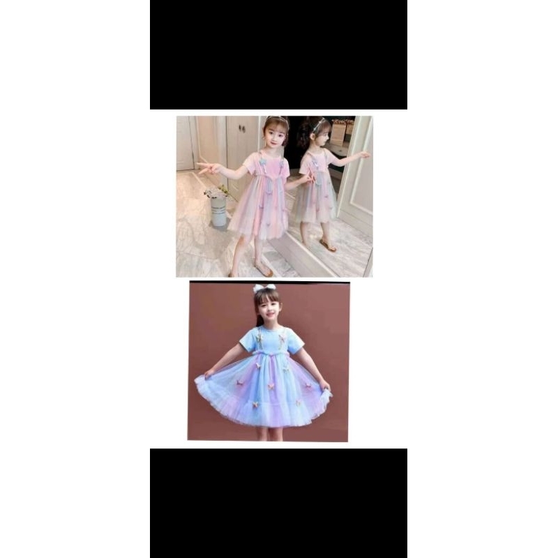 dress kupu anak import