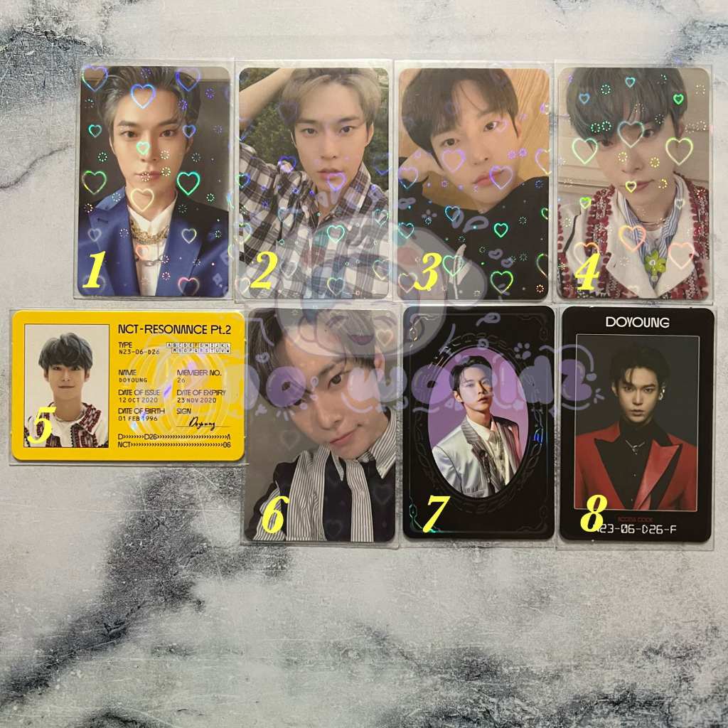 DOYOUNG NCT 127 PHOTOCARD Resonance part 1-2