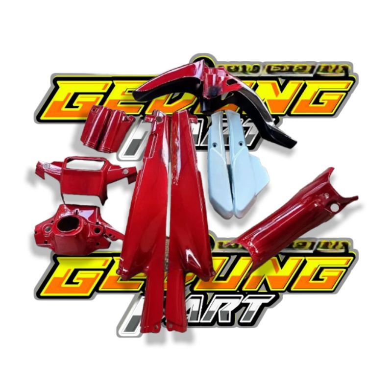 Full Set Body Halus Yamaha Alfa Warna Merah Maron Putih Fullset Bodi Yamaha Alfa