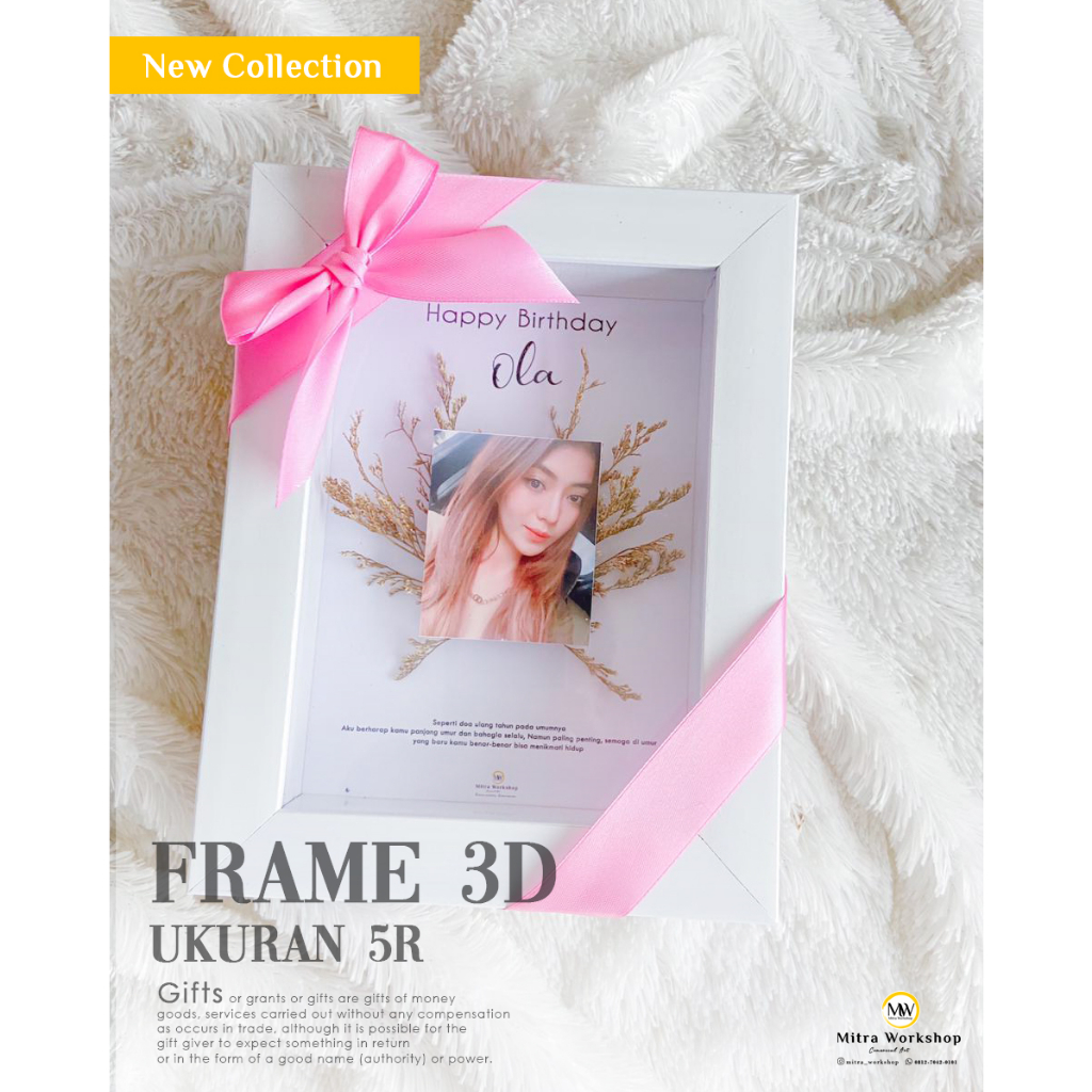 

Frame 3D 5r,kado ulang tahun,kado ultah