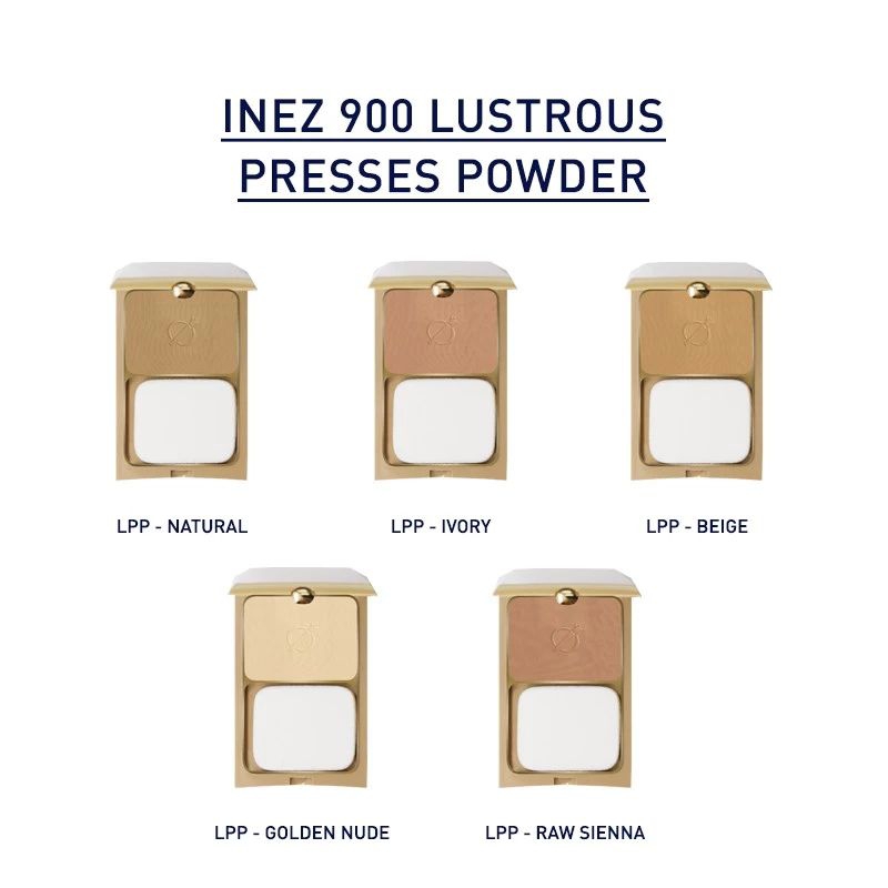 inez 900 lustrous Pressed powder Inez cosmetic bedak padat