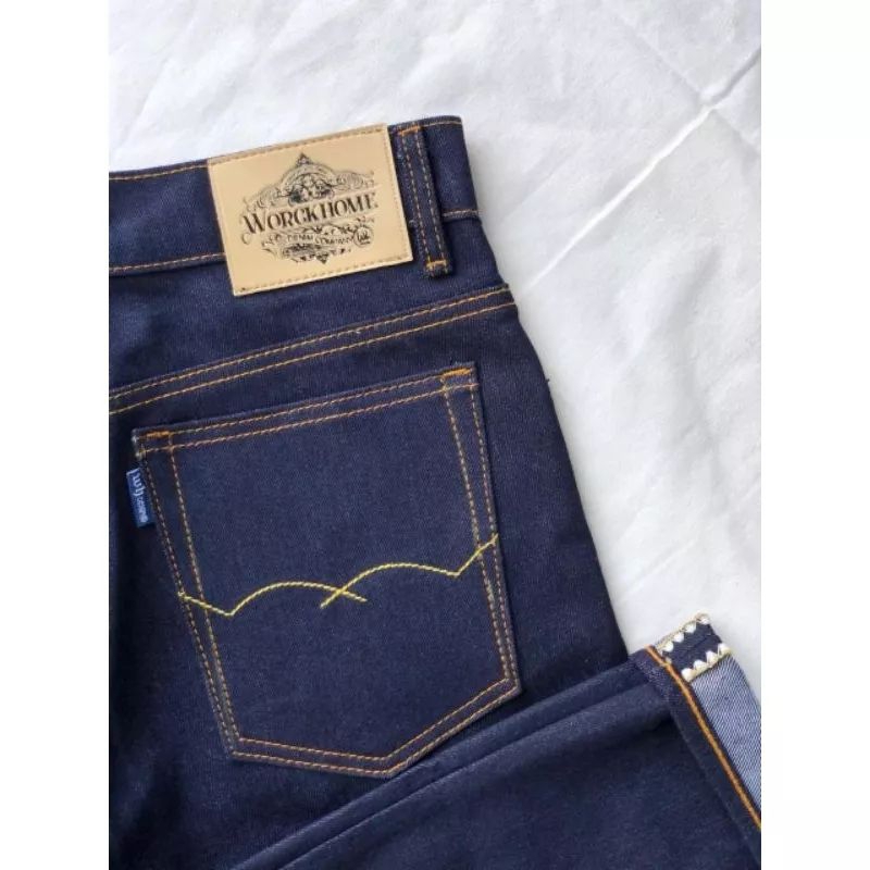 JIGANA -indigo blue denim-shellticth selvedge-