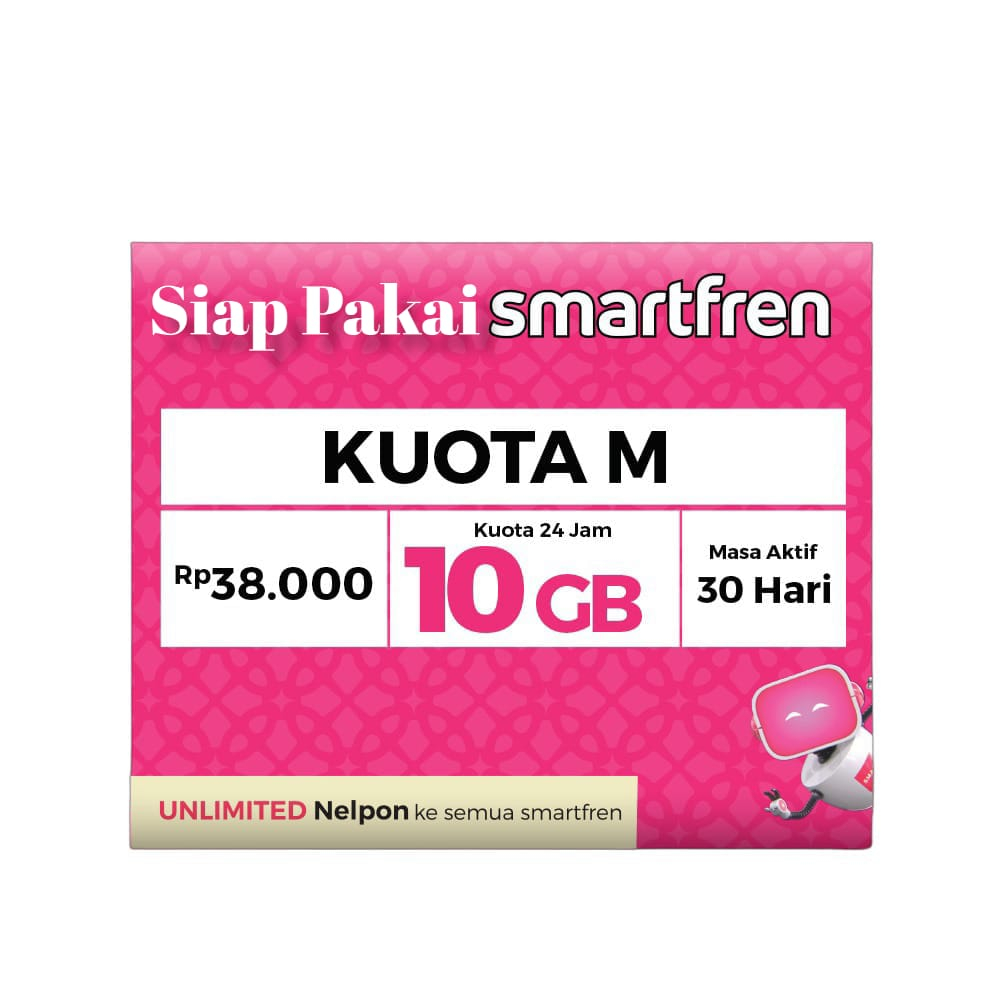 Kartu Perdana Smartfren  Cocktail Kuota M L 2L