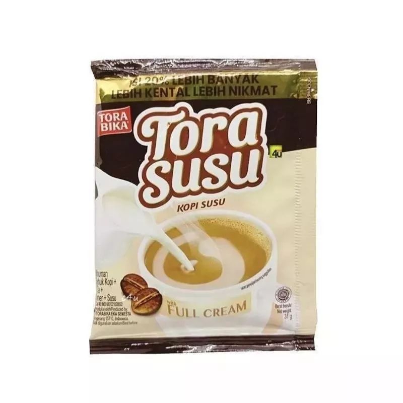 

Kopi Tora Susu Renceng isi 10x31gr