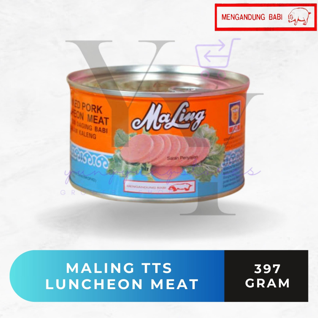 

Ham Maling TTS Pork Luncheon Meat Kaleng 397 gram