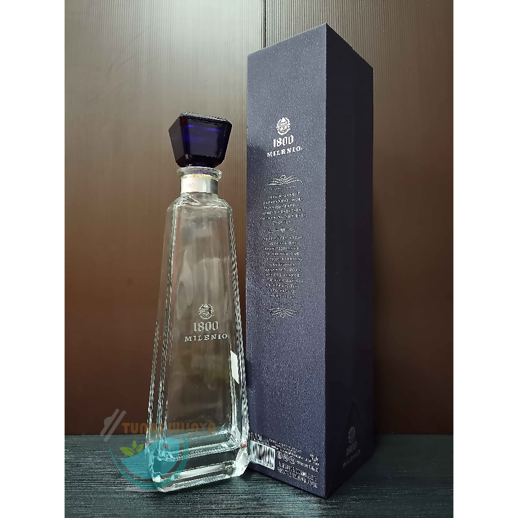 Botol bekas Tequila 1800 Milenio Rare 750 ML + Box