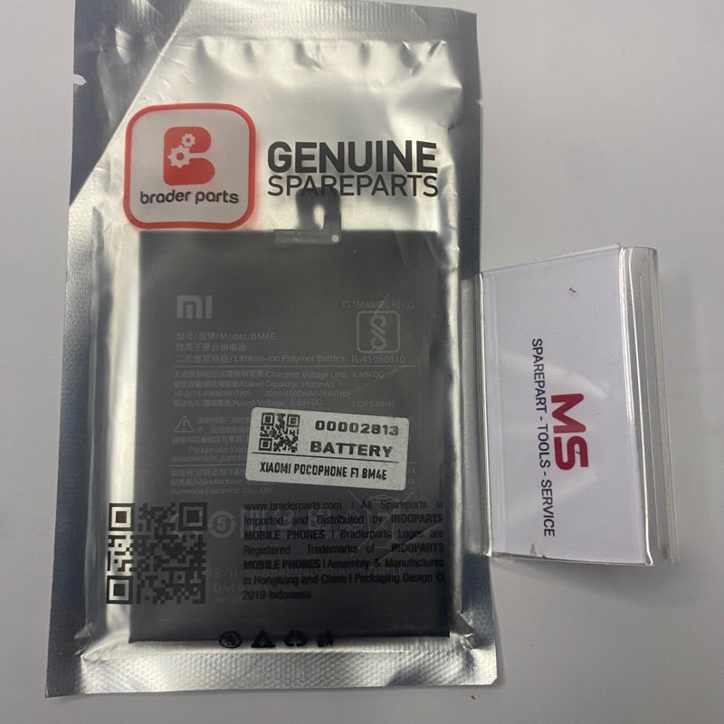 Baterai ORI 100% Xiaomi Pocophone F1 BM4E Braderpart