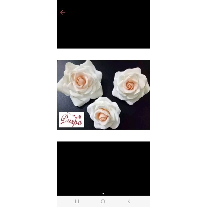 

(128/PMB10)Gumpaste Flower Sugar Flower/Bunga Gumpaste Rose