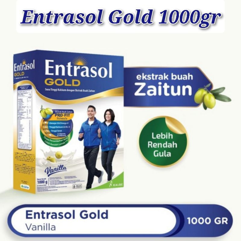 

Susu Entrasol Gold Vanilla dan Coklat 980g dan 580g per box
