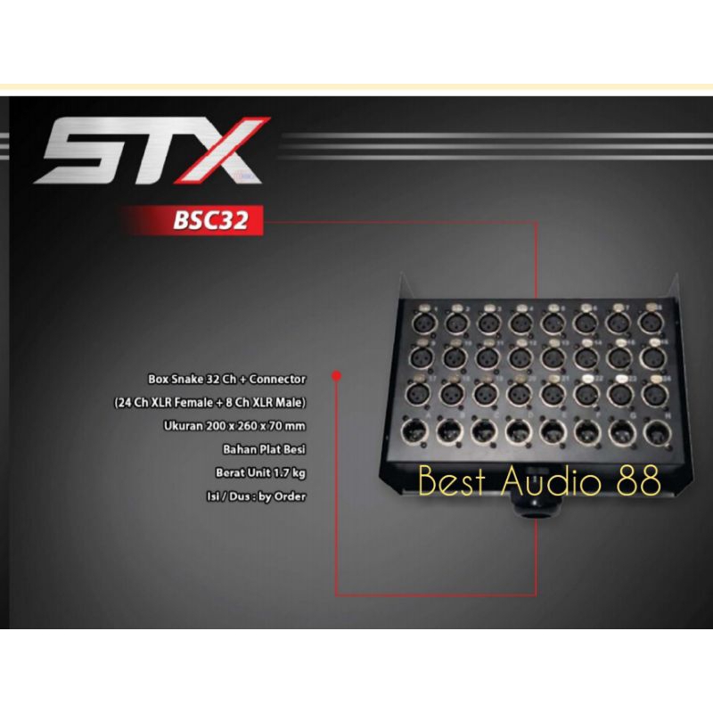 Bok snake 32channel STX BS 32 komplit