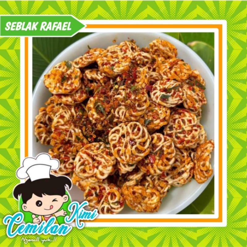 

Kerupuk Seblak Rafael 250gr / SEBLAK VIRAL / SEBLAK KERING KERUPUK MAWAR