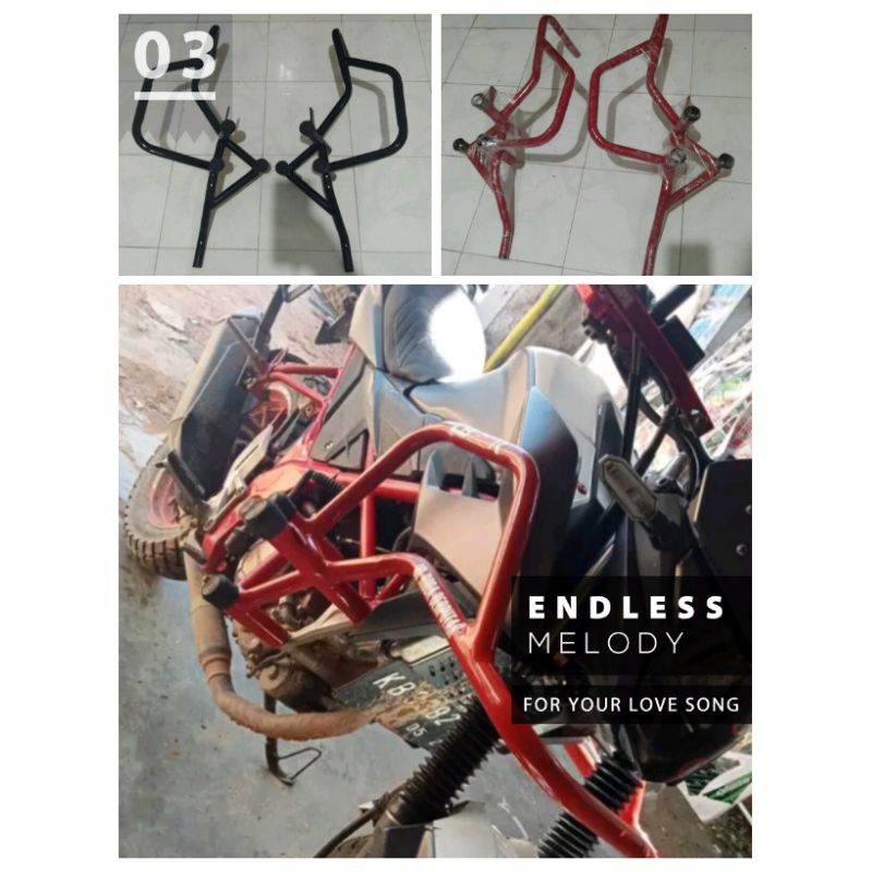 TUBULAR CRASBAR FULL BODY HONDA CB150R OLD/NEW MODEL BMW