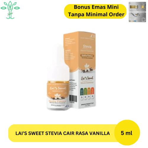 

Lai's Sweet Stevia Cair Rasa Vanilla 5 Ml