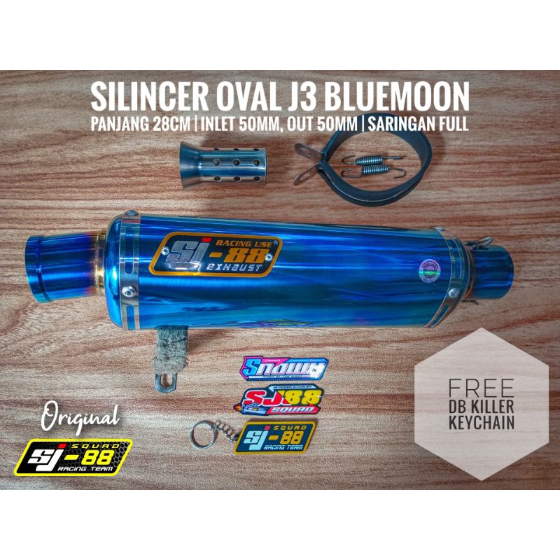 Silincer SJ88 GP Oval Idola Bluemoon (Bonus DB Killer)