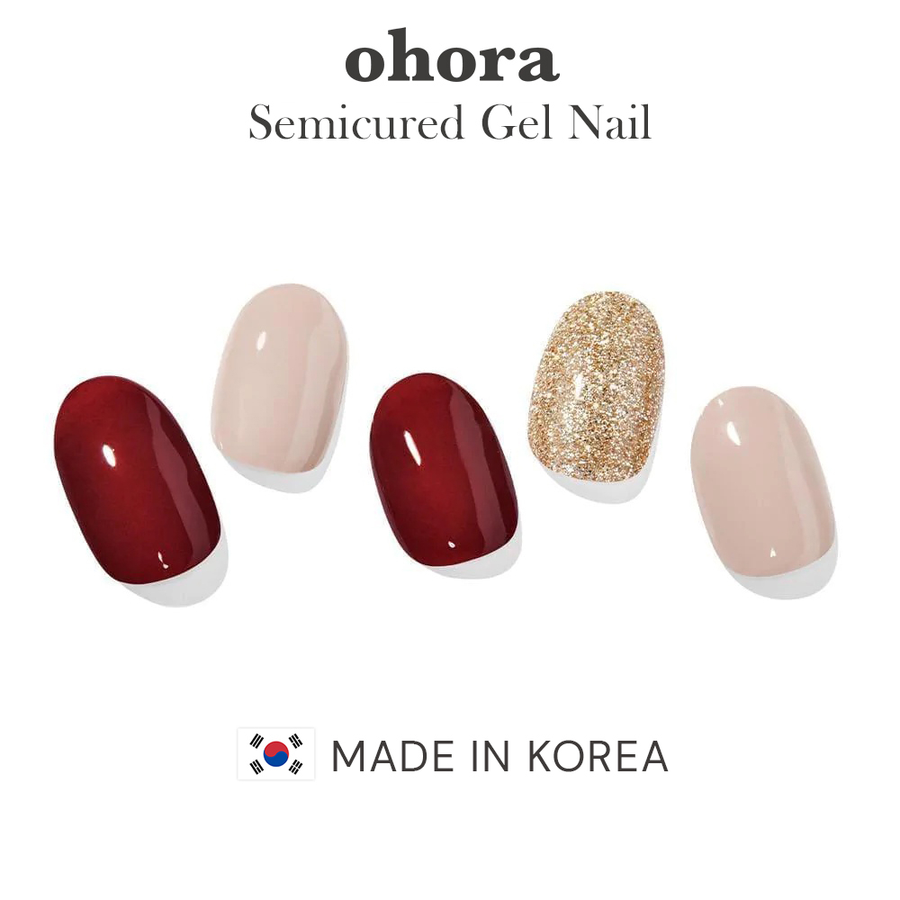 Ohora Rosewood - Semicured Gel Nail Art